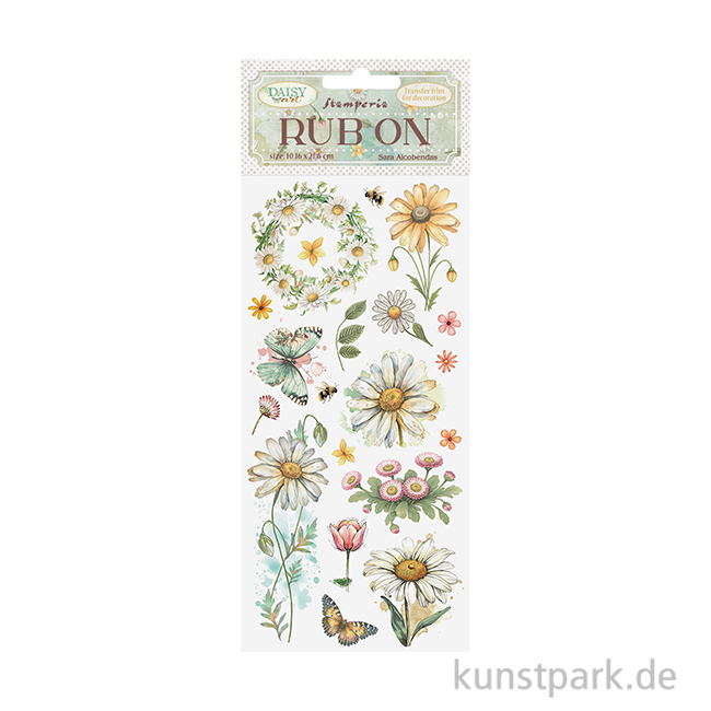 Artikelbild 1 des Artikels “Stamperia Rub On Transferfolie - Daisy Art Daisy And Butterfly “