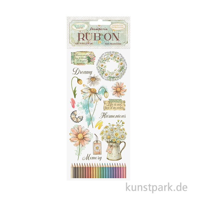 Artikelbild 1 des Artikels “Stamperia Rub On Transferfolie - Daisy Art Harmonious “