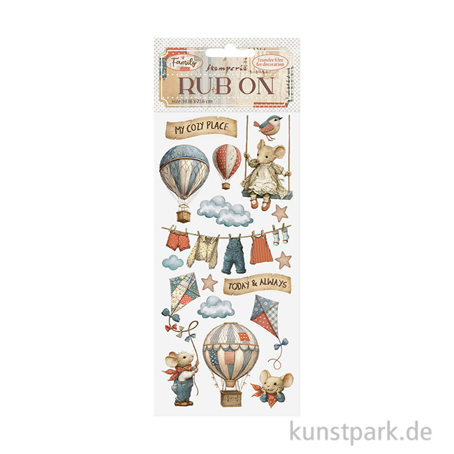 Artikelbild 1 des Artikels “Stamperia Rub On Transferfolie - Family Air Balloons “