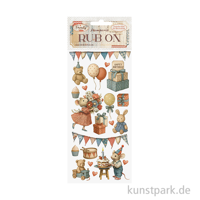 Artikelbild 1 des Artikels “Stamperia Rub On Transferfolie - Family Party “