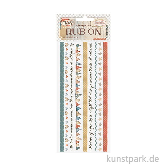 Artikelbild 1 des Artikels “Stamperia Rub On Transferfolie - Family Stripes “