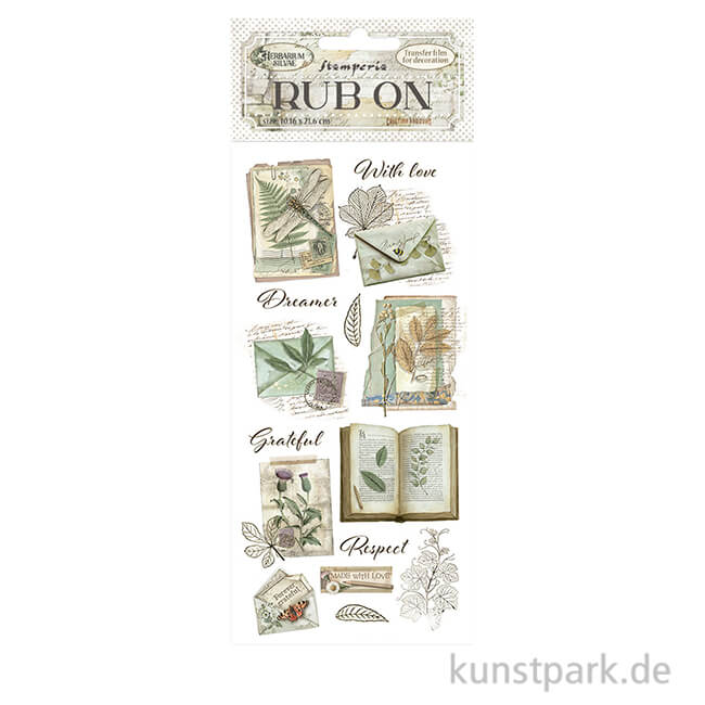 Artikelbild 1 des Artikels “Stamperia Rub On Transferfolie - Herbarium Silvae Botanical Books “