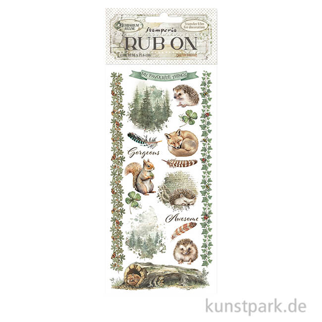 Artikelbild 1 des Artikels “Stamperia Rub On Transferfolie - Herbarium Silvae Forest “