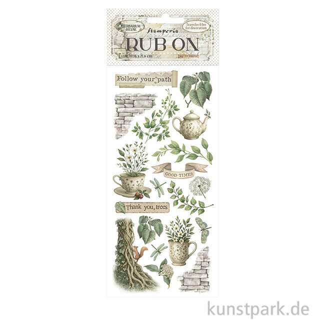 Artikelbild 1 des Artikels “Stamperia Rub On Transferfolie - Herbarium Silvae Tea Time “