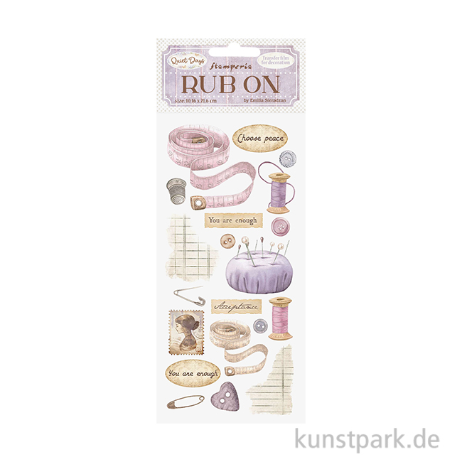 Artikelbild 1 des Artikels “Stamperia Rub On Transferfolie - Quiet Days Sewing “