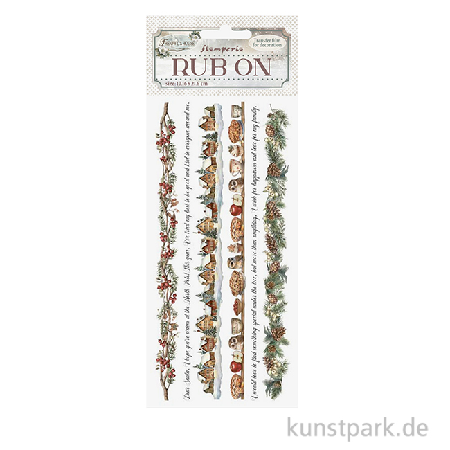 Artikelbild 1 des Artikels “Stamperia Rub On Transferfolie - The Owl's House Stripes “
