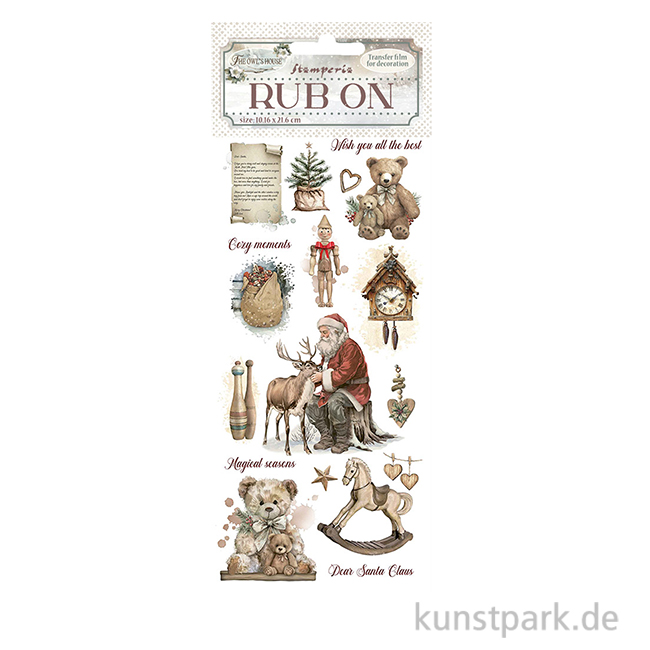 Artikelbild 1 des Artikels “Stamperia Rub On Transferfolie - The Owl's House Teddy Bears “