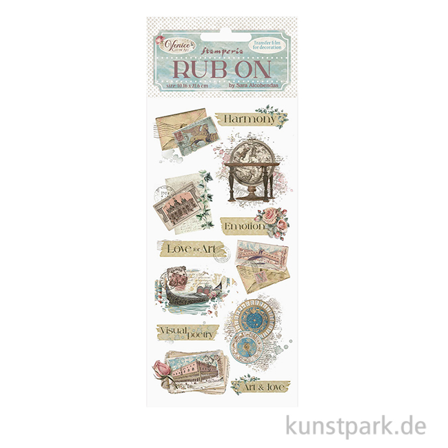 Artikelbild 1 des Artikels “Stamperia Rub On Transferfolie - Venice City of Art Letters “