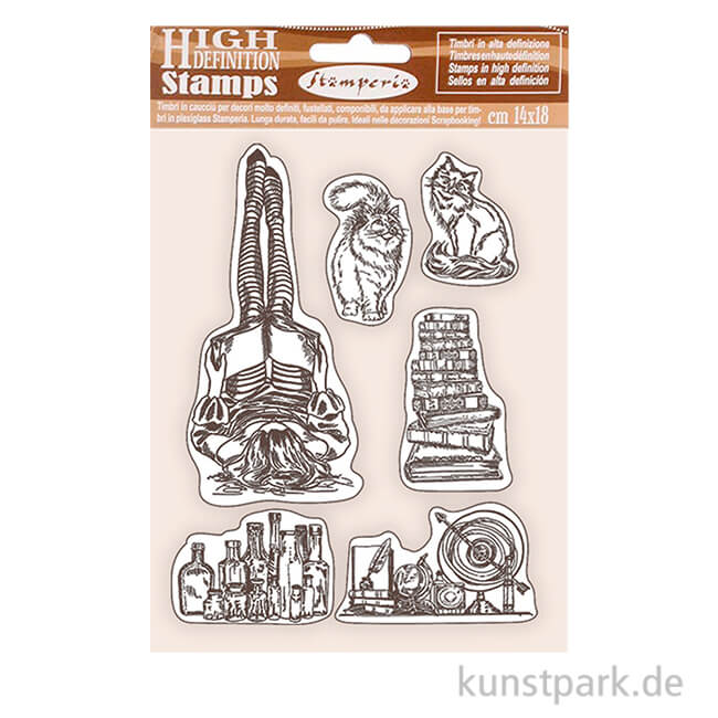 Artikelbild 1 des Artikels “Stamperia Rubber Stamps - Lady Vagabond Lifestyle Air Ship, 14 x 18 cm “