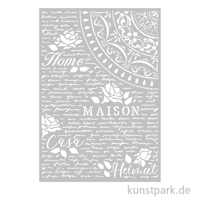 Artikelbild 1 des Artikels “Stamperia Schablone - Casa Granada Home Maison, DIN A4 “