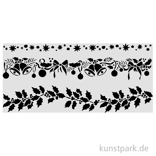 Artikelbild 1 des Artikels “Stamperia Schablone - Christmas Borders, 12 x 25 cm “