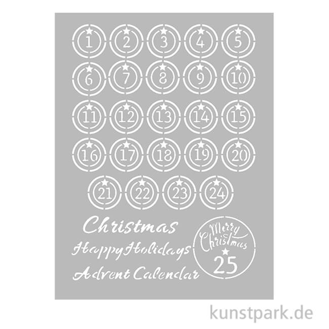 Artikelbild 1 des Artikels “Stamperia Schablone - Christmas Patchwork Advent, DIN A4 “