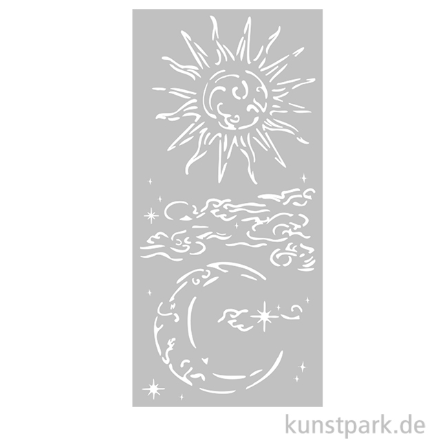Artikelbild 1 des Artikels “Stamperia Schablone - Masquerade Sun and Moon, 12 x 25 cm “
