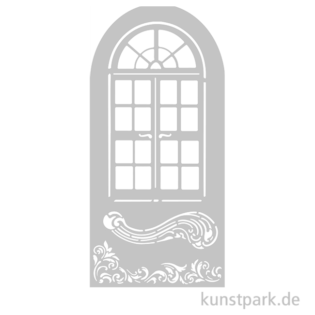 Artikelbild 1 des Artikels “Stamperia Schablone - Masquerade Window, 12 x 25 cm “