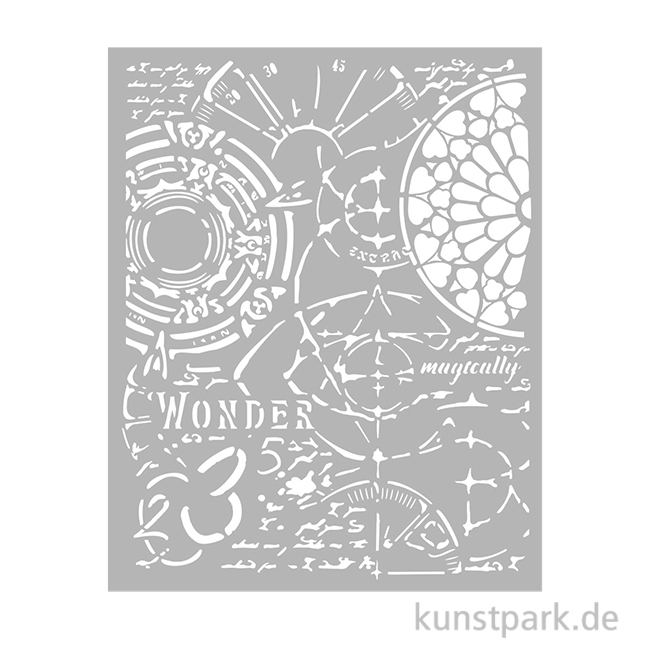 Artikelbild 1 des Artikels “Stamperia Schablone - Master of Magic Gothic Texture, 20 x 25 cm “