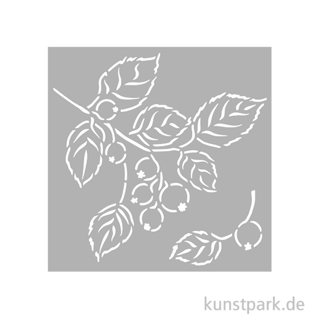 Artikelbild 1 des Artikels “Stamperia Schablone - Whispering Woods Berries, 12 x 12 cm “