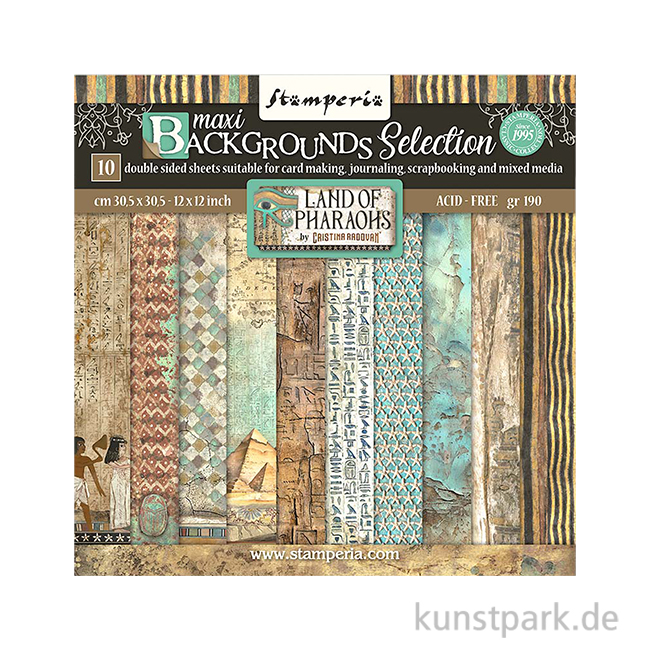 Artikelbild 1 des Artikels “Stamperia Scrapbooking Pad - Fortune Backgrounds, 30,5 x 30,5 cm “