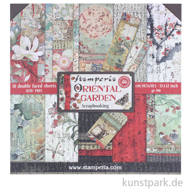 Artikelbild 1 des Artikels “Stamperia Scrapbooking Pad - Oriental Garden, 30,5 x 30,5 cm, 10 Blatt “