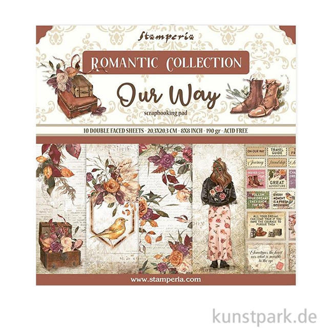 Artikelbild 1 des Artikels “Stamperia Scrapbooking Pad - Our Way 20,3 x 20,3 cm “
