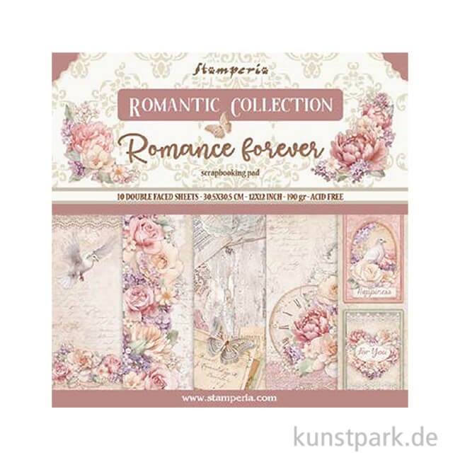 Artikelbild 1 des Artikels “Stamperia Scrapbooking Pad - Romance Forever, 30,5 x 30,5 cm “