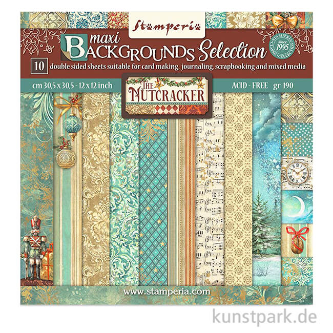 Artikelbild 1 des Artikels “Stamperia Scrapbooking Pad - The Nutcracker Backgrounds, 30,5 cm “
