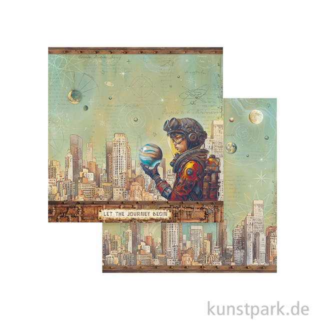 Artikelbild 1 des Artikels “Stamperia Scrappapier - A New Beginning Skyline, 30,5 x 30,5 cm “