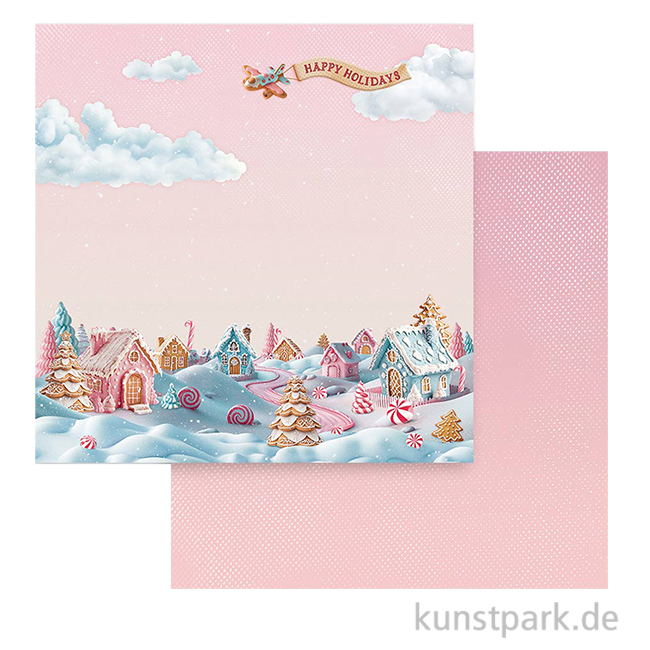 Artikelbild 1 des Artikels “Stamperia Scrappapier - Candy Christmas Village, 30,5 x 30,5 cm “
