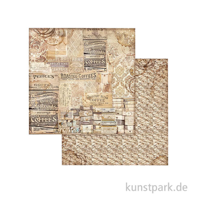 Artikelbild 1 des Artikels “Stamperia Scrappapier - Coffee and Chocolate Pattern, 30,5 x 30,5 cm “
