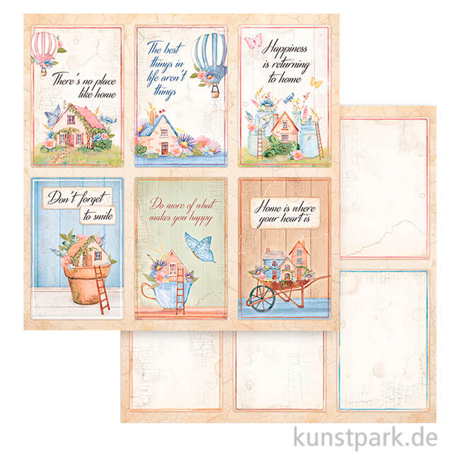 Artikelbild 1 des Artikels “Stamperia Scrappapier - Create Happiness Welcome Home Cards, 30,5 cm “