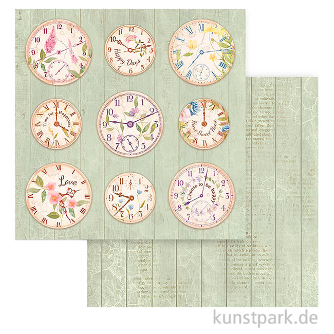 Artikelbild 1 des Artikels “Stamperia Scrappapier - Create Happiness Welcome Home Clocks, 30,5 cm “