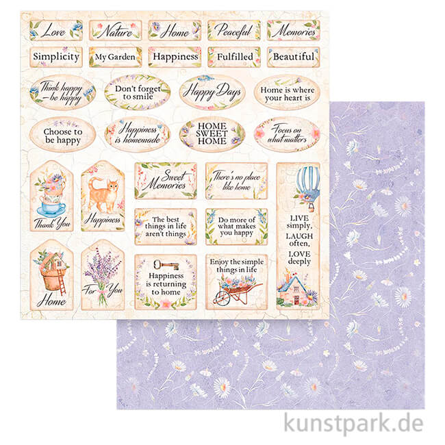 Artikelbild 1 des Artikels “Stamperia Scrappapier - Create Happiness Welcome Home Labels, 30,5 cm “