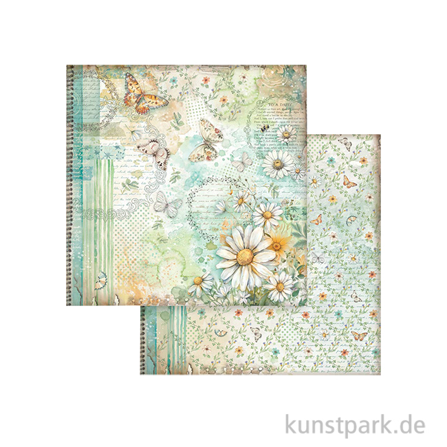 Artikelbild 1 des Artikels “Stamperia Scrappapier - Daisy Art Butterfly And Daisy, 30,5 x 30,5 cm “