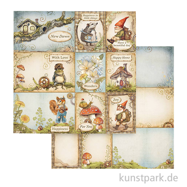 Artikelbild 1 des Artikels “Stamperia Scrappapier - Hidden Grove Cards, 30,5 x 30,5 cm “