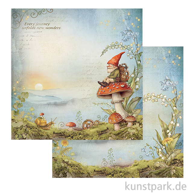 Artikelbild 1 des Artikels “Stamperia Scrappapier - Hidden Grove Gnome, 30,5 x 30,5 cm “
