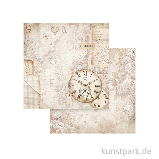 Artikelbild 1 des Artikels “Stamperia Scrappapier - Quiet Days Clock, 30,5 x 30,5 cm “
