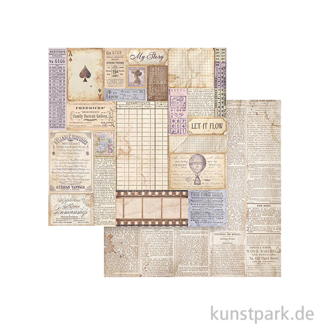 Artikelbild 1 des Artikels “Stamperia Scrappapier - Quiet Days Mixed Backgrounds, 30,5 x 30,5 cm “