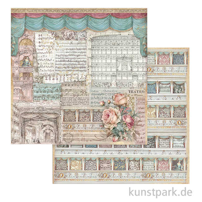 Artikelbild 1 des Artikels “Stamperia Scrappapier - Venice City of Art Theatre, 30,5 x 30,5 cm “