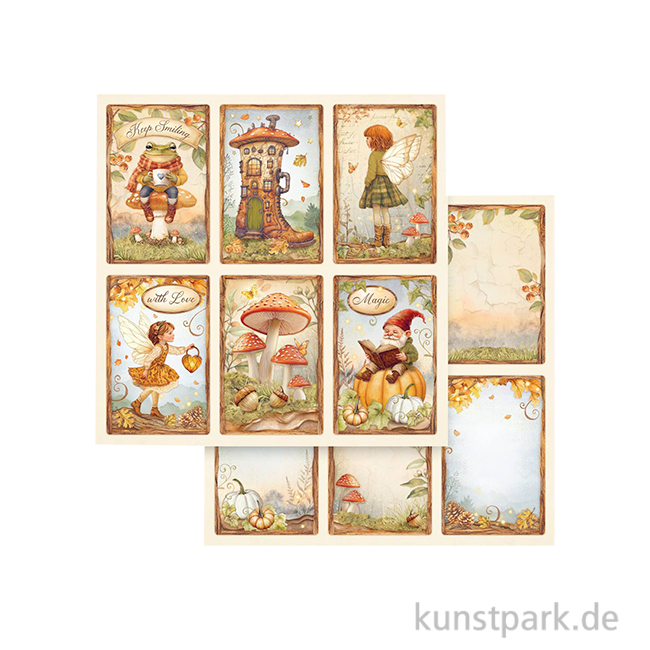 Artikelbild 1 des Artikels “Stamperia Scrappapier - Whispering Woods 6 Cards, 30,5 x 30,5 cm “