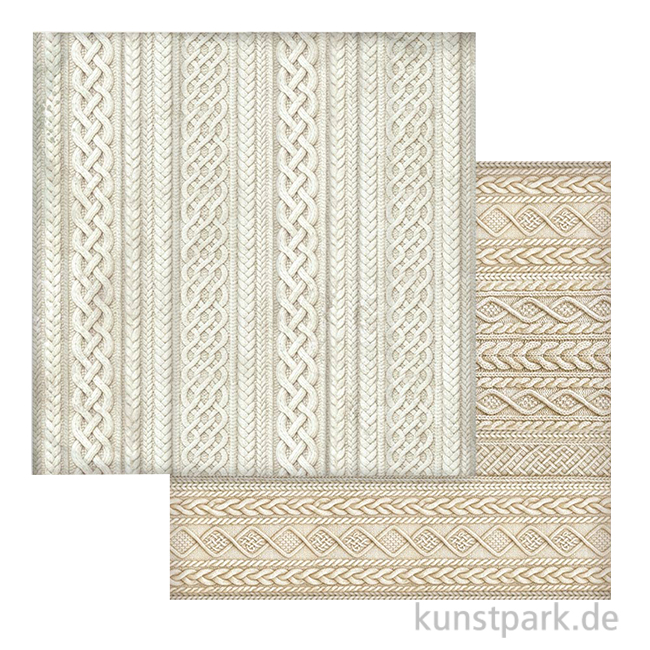 Artikelbild 1 des Artikels “Stamperia Scrappapier - White Christmas Knitted Patterns, 30,5 cm “