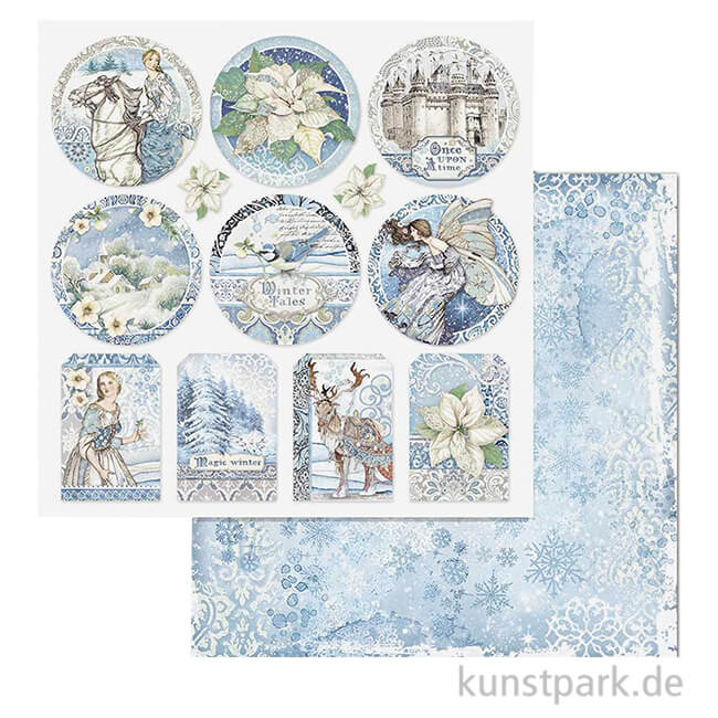 Artikelbild 1 des Artikels “Stamperia Scrappapier - Winter Tales Frames, 30,5x30,5 cm “