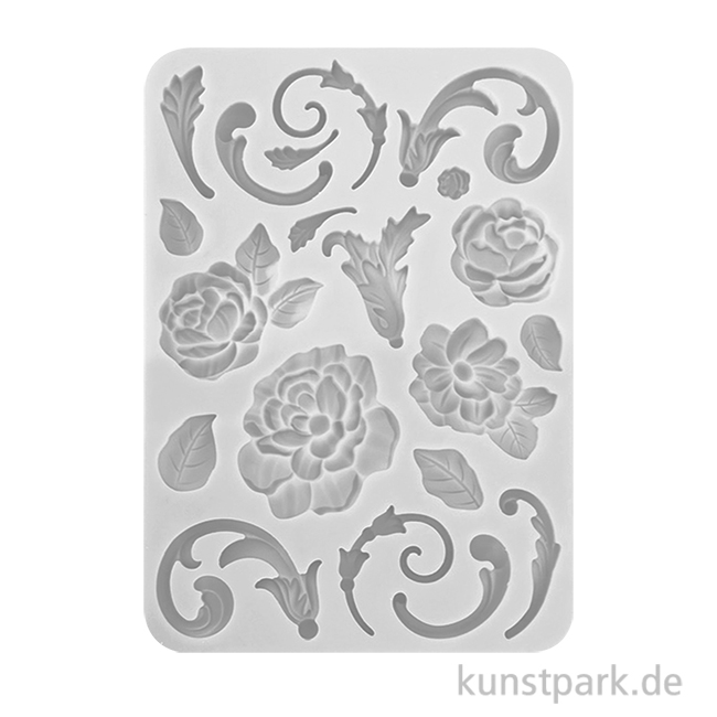 Artikelbild 1 des Artikels “Stamperia Silikon Gießform - Brocante Antiques Flowers Embellish, A5 “