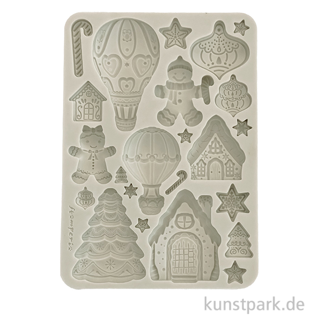Artikelbild 1 des Artikels “Stamperia Silikon Gießform - Candy Christmas Gingerbreads, A5 “