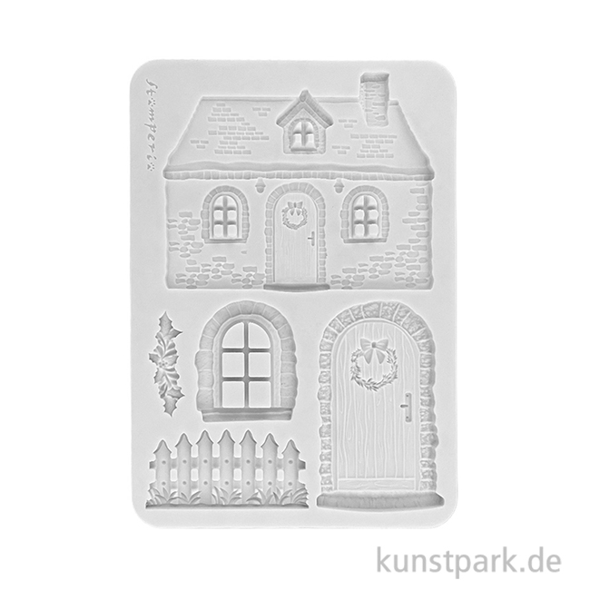 Artikelbild 1 des Artikels “Stamperia Silikon Gießform - Christmas Cottage, A5 “