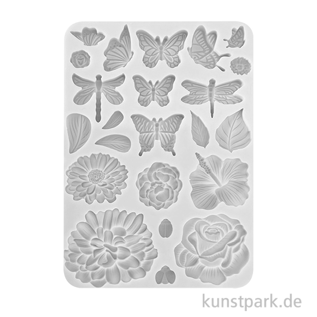 Artikelbild 1 des Artikels “Stamperia Silikon Gießform - Create Happiness Secret Diary Flowers, A5 “