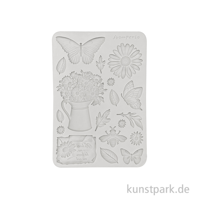 Artikelbild 1 des Artikels “Stamperia Silikon Gießform - Daisy Art Flowers And Butterfly, A5 “