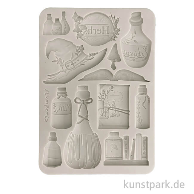 Artikelbild 1 des Artikels “Stamperia Silikon Gießform - Herbarium Silvae Alchemy, A5 “