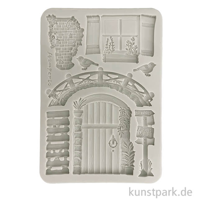 Artikelbild 1 des Artikels “Stamperia Silikon Gießform - Herbarium Silvae Bridge Door Window, A5 “
