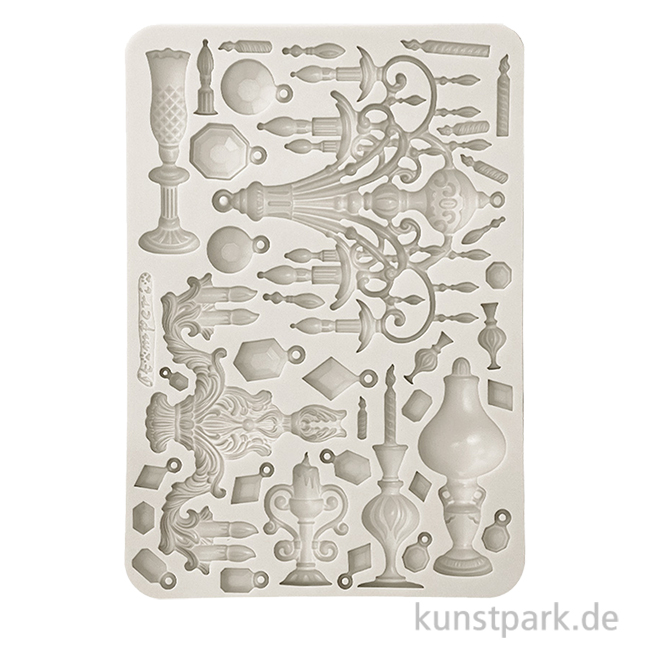 Artikelbild 1 des Artikels “Stamperia Silikon Gießform - Masquerade Candle Holders, A5 “