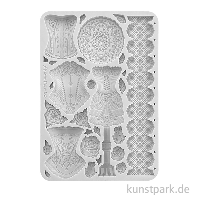 Artikelbild 1 des Artikels “Stamperia Silikon Gießform - Old Lace Mannequins Corsets, A5 “