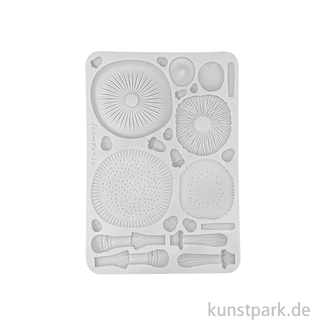 Artikelbild 1 des Artikels “Stamperia Silikon Gießform - Whispering Woods Mushrooms 3D, A5 “